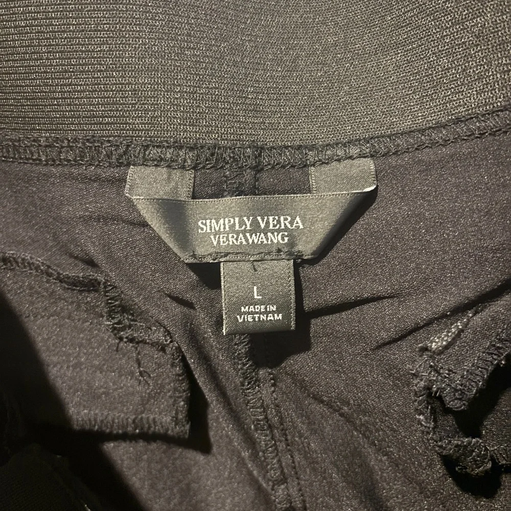 Simply Vera Vera Wang Elegant Black Pants - Picture 2 of 2